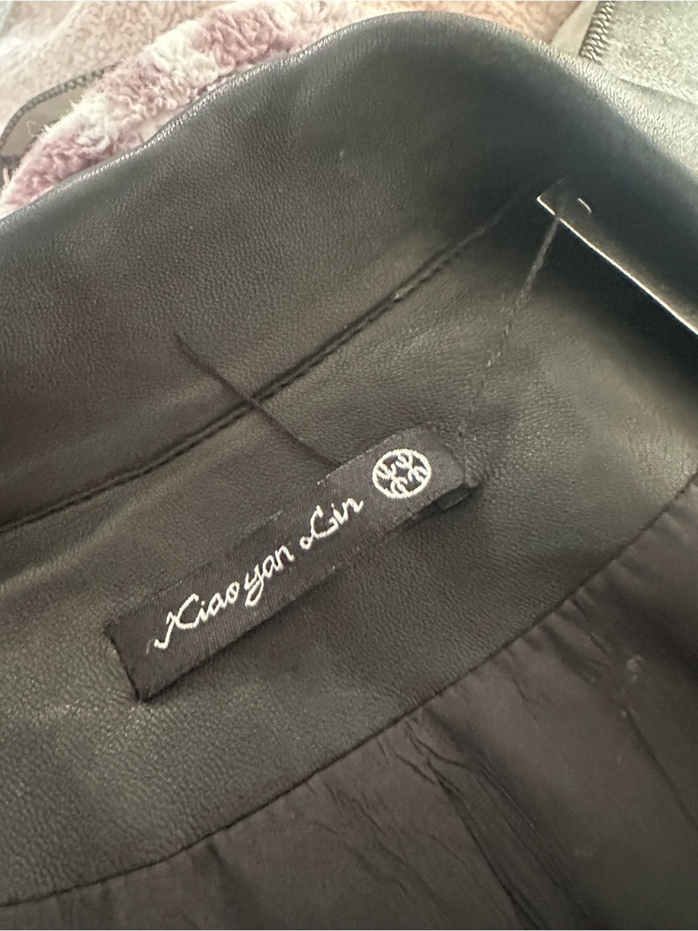 Women's Black leather Jacket - Sleek Leather-look